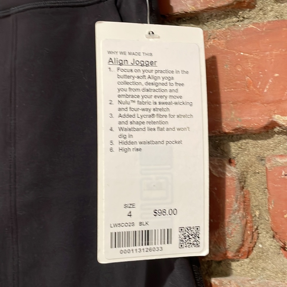 LULULEMON | NWT Align Jogger black Size 4 - Picture 6 of 8